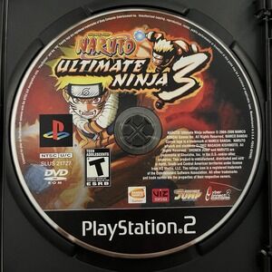 Naruto Ulyimate Ninja 3 PlayStation 2 PS2 Disc Only In Blank Case 2008